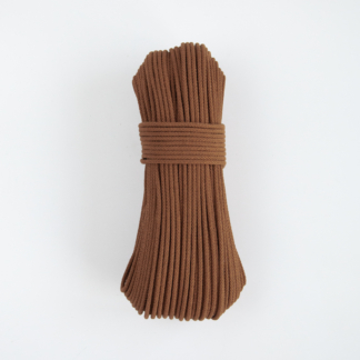 Шнур вязаный 5 мм корица с сердечником