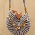 Фото из отзыва к Шнур плетёный 3 мм голубой с цветным сердечником