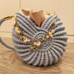 Фото из отзыва к Шнур плетёный 3 мм голубой с цветным сердечником