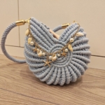 Фото из отзыва к Шнур плетёный 3 мм голубой с цветным сердечником