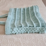 Фото из отзыва к Шнур плетёный 3 мм бирюзовый светлый с цветным сердечником