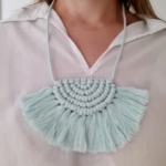 Фото из отзыва к Шнур плетёный 3 мм бирюзовый светлый с цветным сердечником