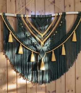 Фото из отзыва к Шнур плетёный 3 мм хаки с цветным сердечником