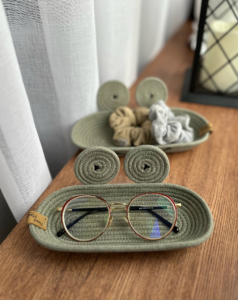 Фото из отзыва к Шнур плетёный 5 мм хаки светлый с сердечником