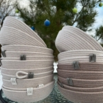 Фото из отзыва к Шнур плетёный 5 мм лён с сердечником