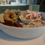 Фото из отзыва к Шнур плетёный 5 мм лён с сердечником