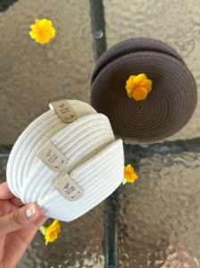 Фото из отзыва к Шнур плетёный 5 мм молочный с сердечником