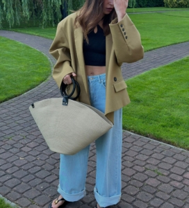 Фото из отзыва к Шнур плетёный 5 мм бежево-жёлтый с сердечником