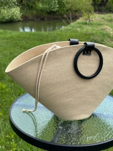 Фото из отзыва к Шнур плетёный 5 мм бежево-жёлтый с сердечником