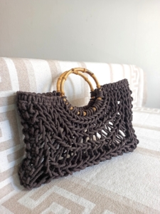 Фото из отзыва к Шнур плетёный 5 мм коричневый тёмный с сердечником