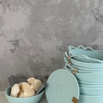 Фото из отзыва к Шнур плетёный 5 мм мятный с сердечником