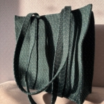 Фото из отзыва к Шнур плетёный 5 мм меланж молочный-изумрудный с сердечником