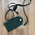 Фото из отзыва к Шнур плетёный 5 мм меланж молочный-изумрудный с сердечником