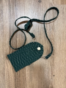 Фото из отзыва к Шнур плетёный 5 мм меланж молочный-изумрудный с сердечником