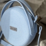 Фото из отзыва к Шнур вязаный 5 мм голубой с сердечником