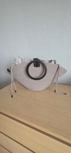 Фото из отзыва к Шнур вязаный 5 мм какао светлый с сердечником