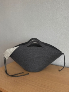 Фото из отзыва к Шнур вязаный 5 мм графитовый с сердечником