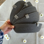 Фото из отзыва к Шнур вязаный 5 мм графитовый тёмный с сердечником