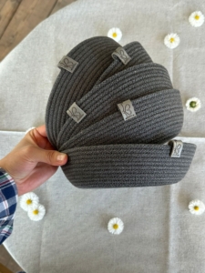 Фото из отзыва к Шнур вязаный 5 мм графитовый тёмный с сердечником