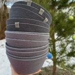 Фото из отзыва к Шнур вязаный 5 мм графитовый тёмный с сердечником