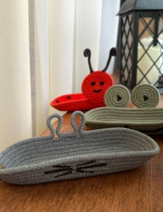 Фото из отзыва к Шнур вязаный 5 мм серый с сердечником