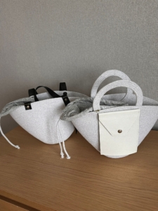 Фото из отзыва к Шнур вязаный 5 мм серый пепельный с сердечником