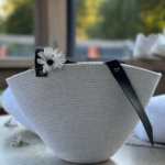 Фото из отзыва к Шнур вязаный 5 мм серый пепельный с сердечником