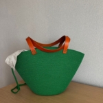 Фото из отзыва к Шнур вязаный 5 мм зелёный лесной с сердечником