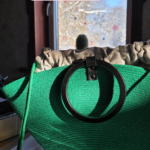 Фото из отзыва к Шнур вязаный 5 мм зелёный лесной с сердечником