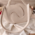 Фото из отзыва к Шнур вязаный жёсткий 8 мм молочный с сердечником