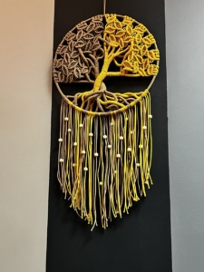 Фото из отзыва к Готовый набор Древо макраме