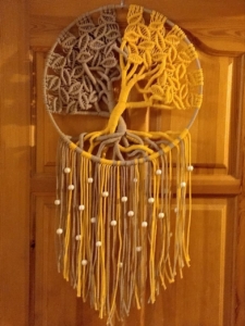 Фото из отзыва к Готовый набор Древо макраме