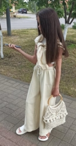 Фото из отзыва к Видео-урок Сумочка с ягодками 30х40 см