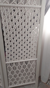 Фото из отзыва к Видео-урок Ширма макраме 150х180 см