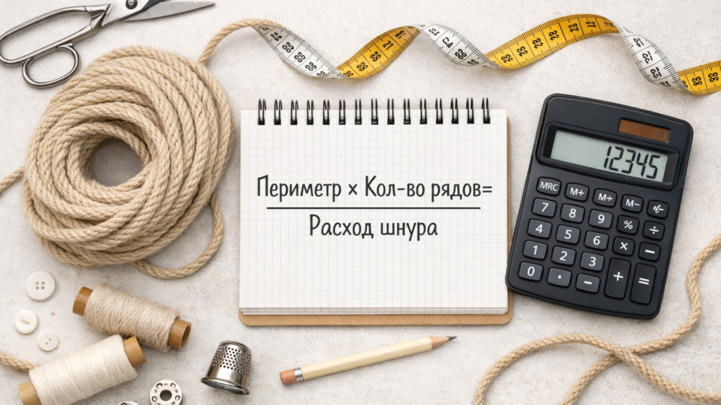 Калькулятор (расчет) расхода шнура