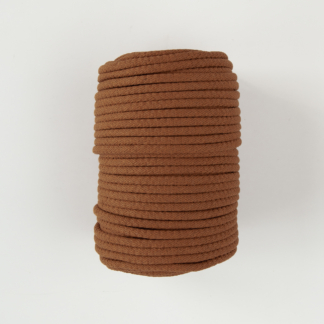 Шнур вязаный 8 мм мягкий корица с сердечником