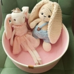 Фото из отзыва к Шнур вязаный 5 мм пудровый с сердечником