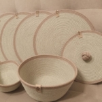 Фото из отзыва к Шнур вязаный 5 мм шалфей с сердечником