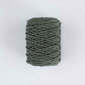 Трёхпрядная веревка 5 мм хаки тёмный