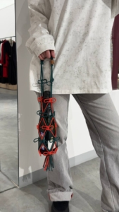 Фото из отзыва к Шнур плетёный 3 мм терракотовый с цветным сердечником