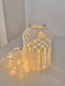 Фото из отзыва к Трёхпрядная веревка 3 мм, натуральная неокрашенная