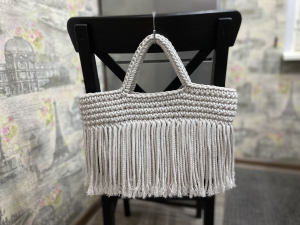 Фото из отзыва к Шнур вязаный 5 мм, 100 м, лён