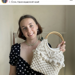 Фото из отзыва к Видео-урок Сумочка с ягодками 30х40 см