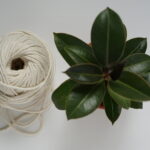 Фото из отзыва к Трёхпрядная веревка 5 мм, натуральная неокрашенная