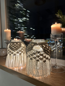 Фото из отзыва к Трёхпрядная веревка 3 мм, натуральная неокрашенная