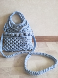 Фото из отзыва к Шнур вязаный 5 мм, 100 м, голубой