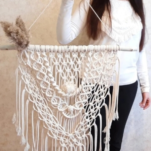 Фото из отзыва к Шнур плетёный 5 мм неокрашенный без сердечника