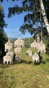 Фото из отзыва к Трёхпрядная веревка 5 мм, натуральная неокрашенная