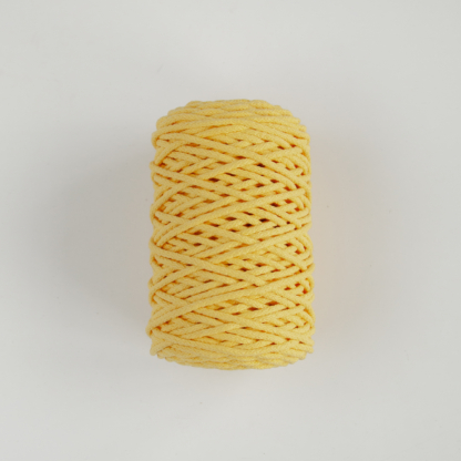Шнур вязаный 5 мм жёлтый