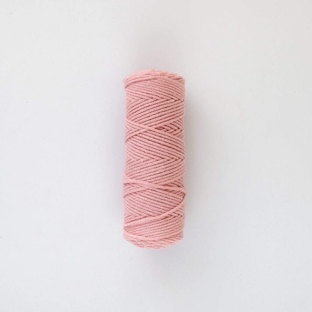 Шнур вязаный 3 мм, 100 м, розовый дымчатый - w.ALL.s, материалы макраме